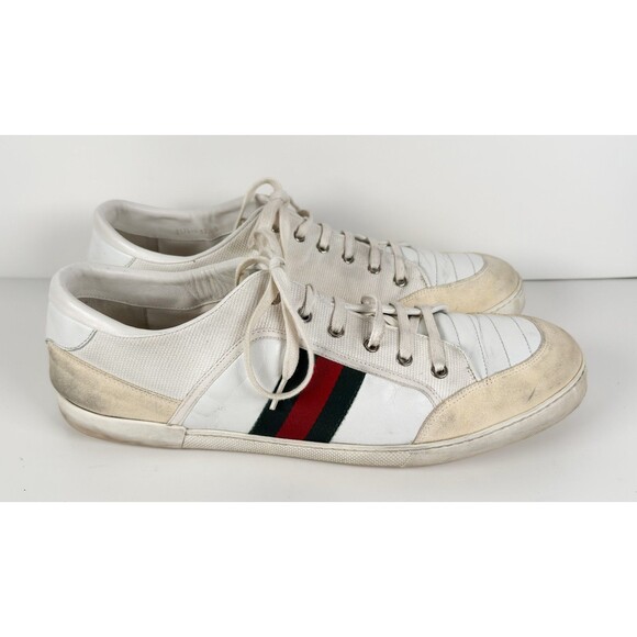 Gucci Men\'s White Leather Dapper Dan Lowtop Sneaker Size 12 G US 13 main image 6